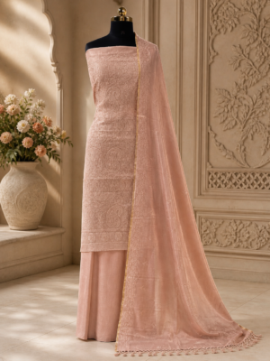 malai chandere suit dupatta with bottom set