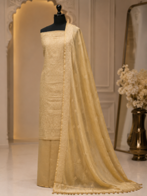 malai chandere suit dubatta set with bottom